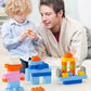 Carlerait 1000 Pieces Classic Building Bricks in 15 Popular Colors and 12 Mixed Shapes, Creative Small Building Blocks Set Learning Educational Toy