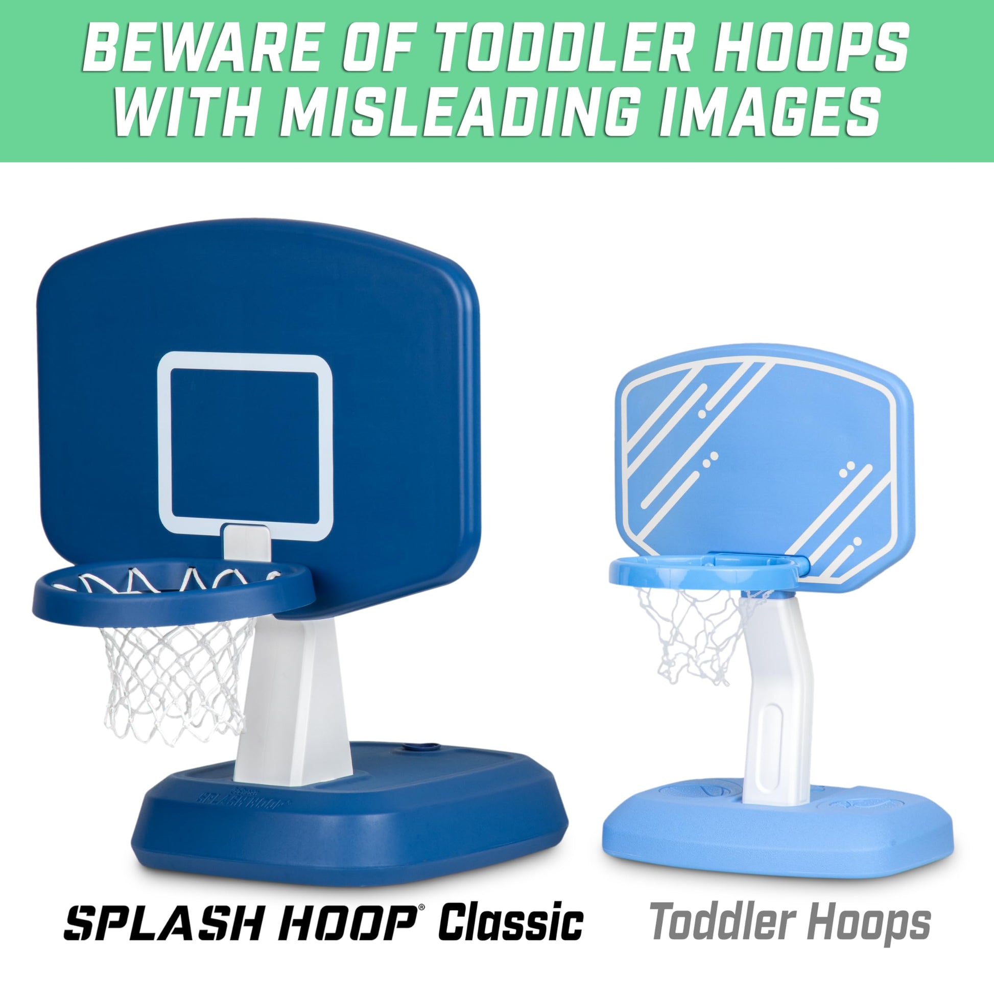 GoSports Splash Hoop Classic Swimming Pool Basketball Game - Blue