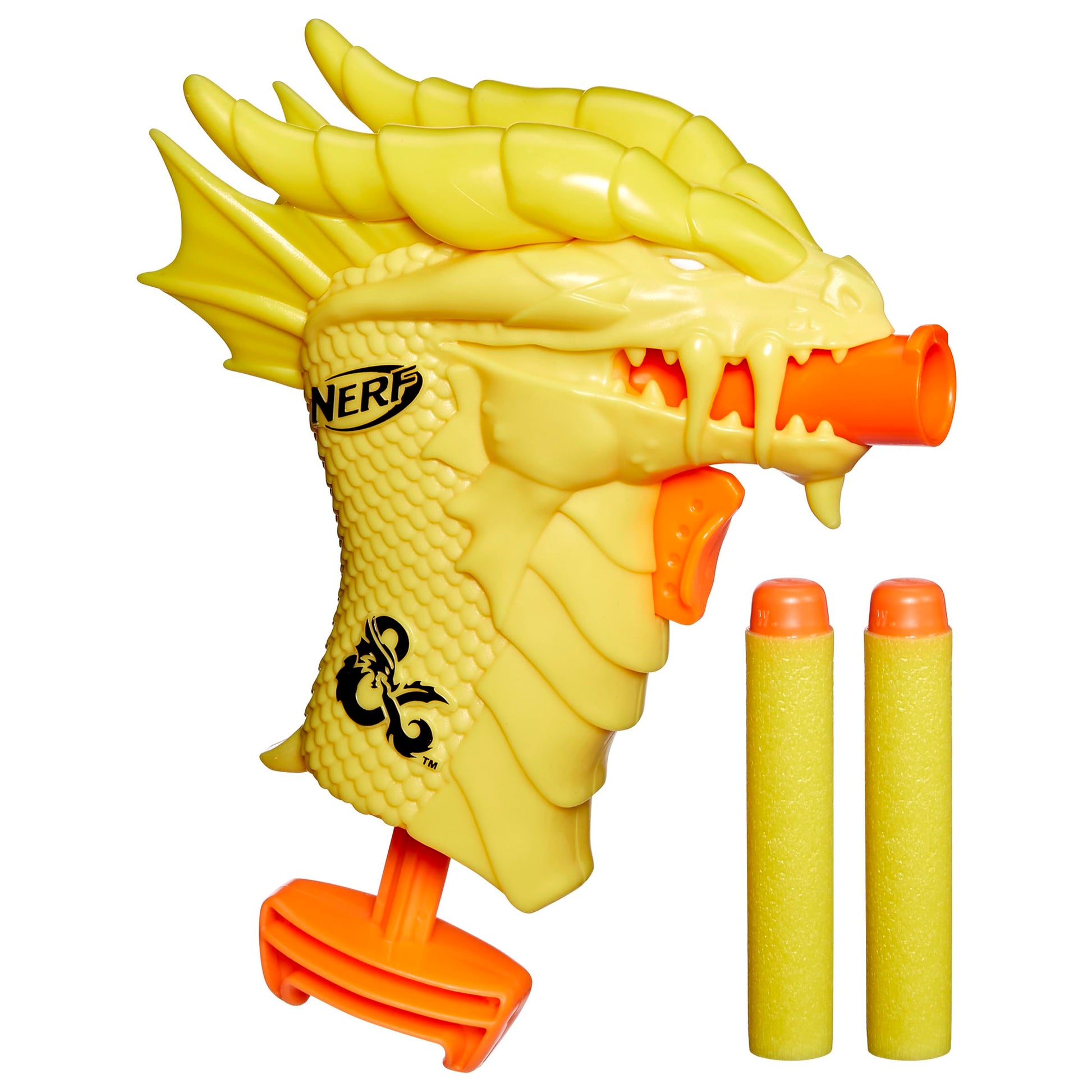 Nerf MicroShots Dungeons & Dragons Palarandusk Blaster, 2 Elite 2.0 Darts, Kids Outdoor Games, D&D Blaster Toys for Ages 8 and Up
