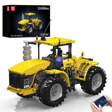 Mould King 17081 Tractor Technique Building Set, 4x4 Toy Car, Challenger Articuated Tractor Construction Vehicle Toys, DIY Engineering Model Sets