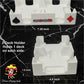 Busting with Pips 2 Deck Swivel Playing Card Tray for 1-2 Decks (White)