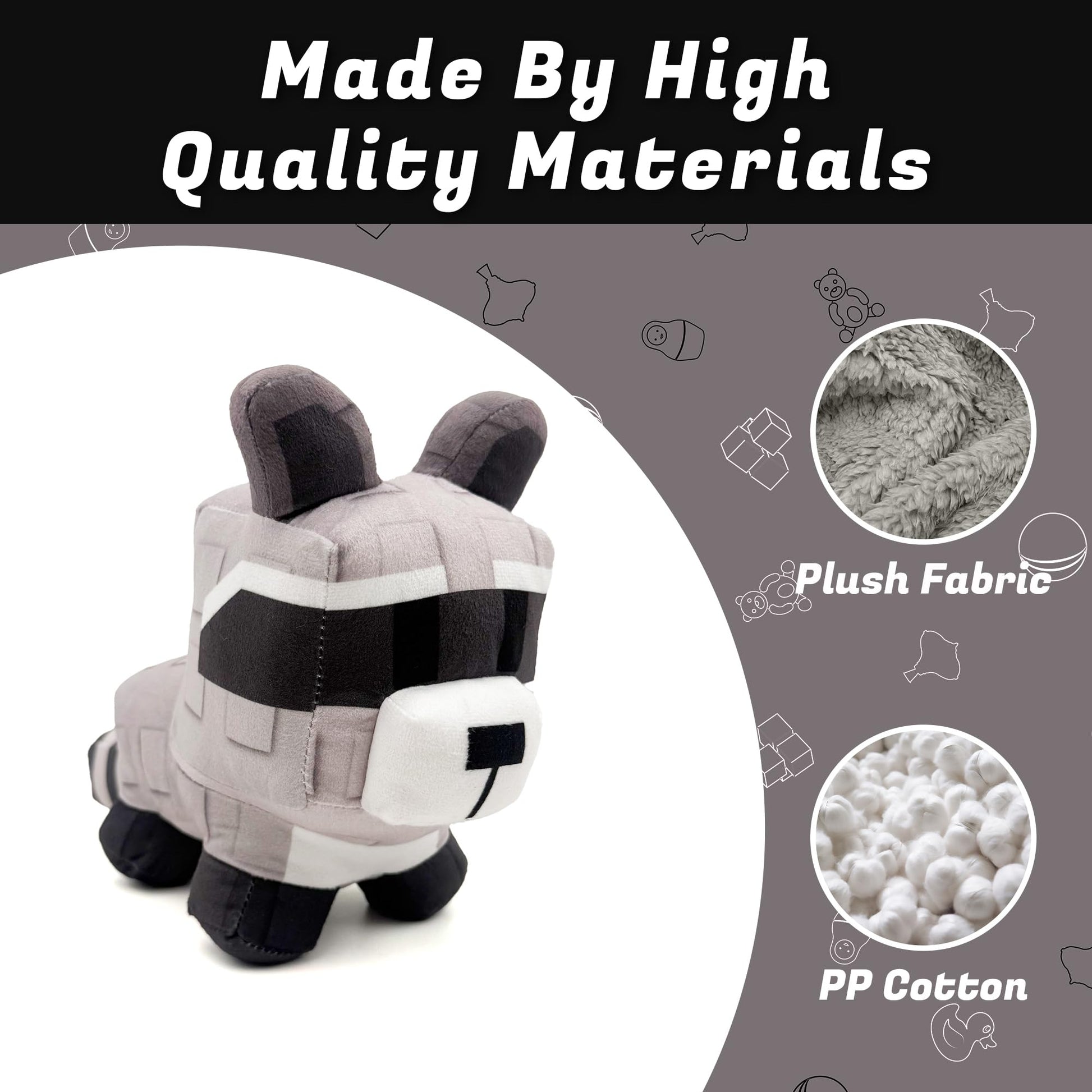 Adenzai Grow a Garden - Gray Plush Toy - Soft Stuffed Animal, Adorable Cuddly Companion, Perfect for Kids and Adults, Ideal Gift for Birthdays