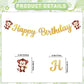 Monkey Birthday Decorations Monkey Birthday Banner Hanging Swirls Stickers Monkey Party Decorations Banana Birthday Decorations Monkey Monkey Decor