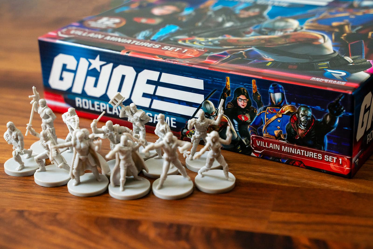 Renegade Game Studios G.I. Joe RPG Villain Miniatures Set 1, 12 Figures
