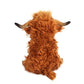 rivoeis 10.5 inches Highland Cows Stuffed Animals, Cute Fluffy Cow Plush Figure Toys Realistic Highland Cattle Plush Decor for Kids Baby Girls Boys