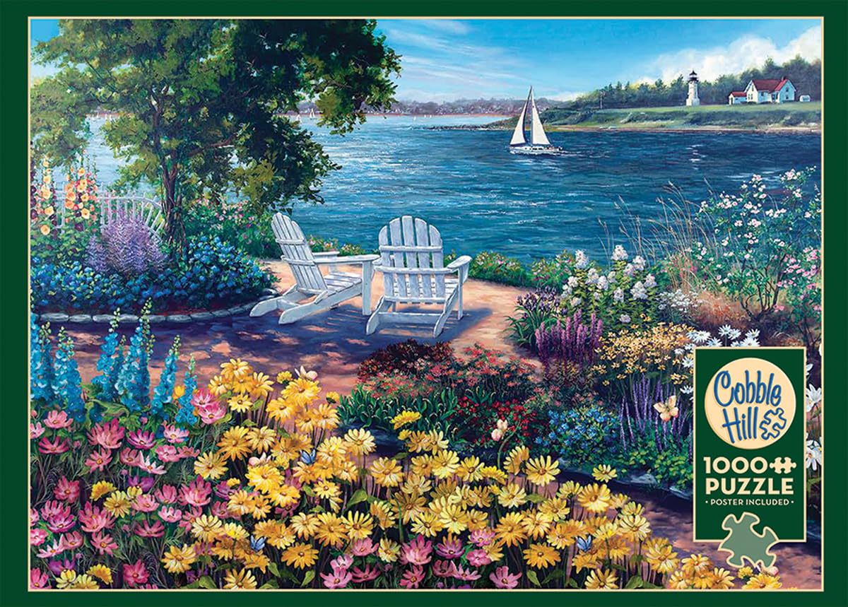 Cobble Hill 1000 Piece Puzzle - Seashore - Sample Poster Included