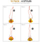 4E's Novelty Thanksgiving Necklace Crafts for Kids Bulk - 12 Pack DIY Turkey Necklace Craft for Kids with 4 Styles, Thanksgiving Toddler Craft