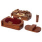 Handcrafted Wooden Musical Instrument Shape Secret Jewelry Puzzle Box - Drum Band