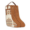 M&F Western Products TWISTER Boot Bag, Camel with Southwestern Diamond Pattern, Nylon Handles and Gussets