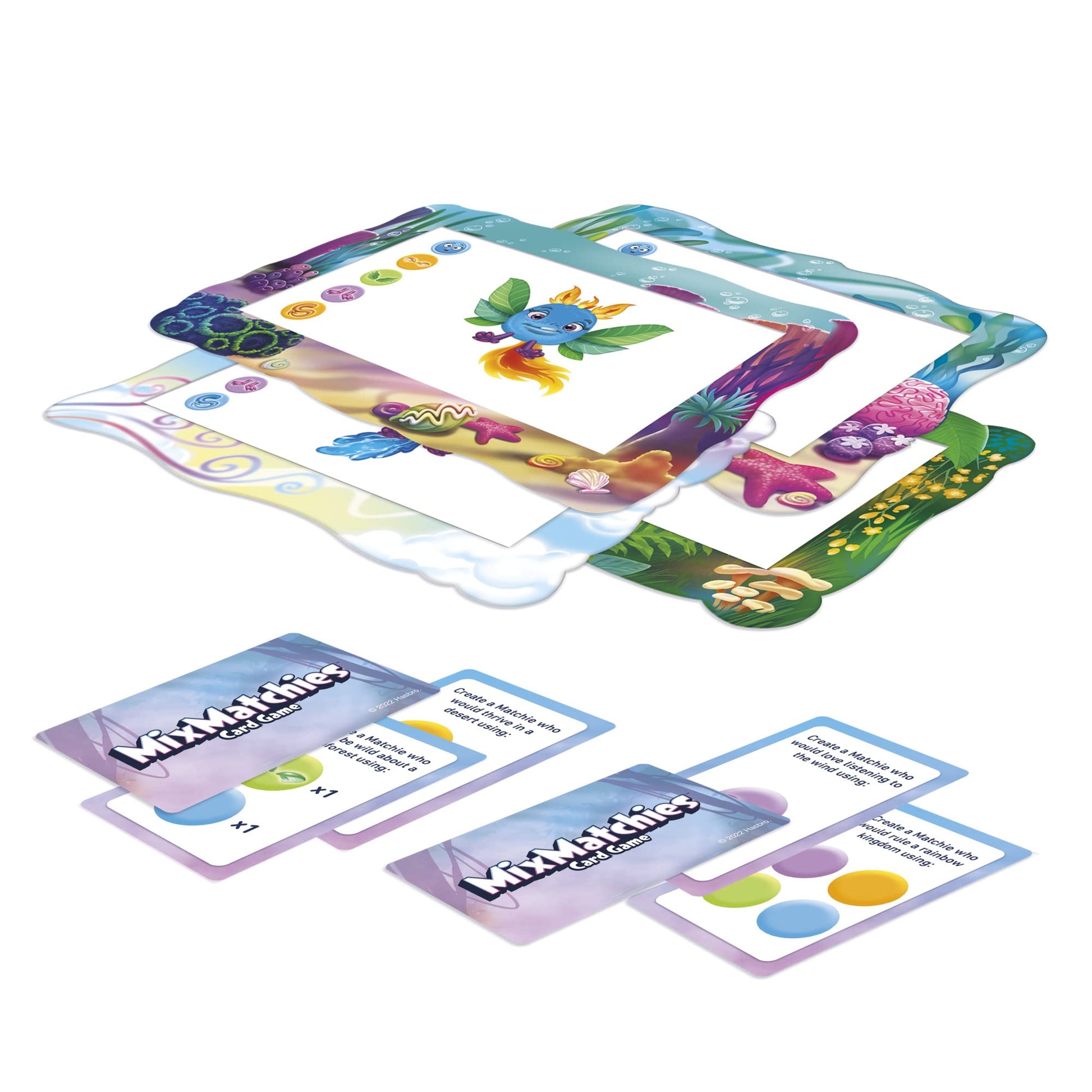 Hasbro Gaming MixMatchies Card Game, Kids Game, Family Game for Ages 8 and Up, 2 to 6 Players