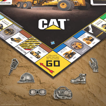 Monopoly Caterpillar | Play as Hard Hat, Tool Bag Work Boot & More | Officially Licensed and Collectible Monopoly Game Based On Caterpillar Company