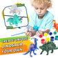 BAODLON Kids Arts Crafts Set Dinosaur Toy Painting Kit - 10 Dinosaur Figurines, Decorate Your Dinosaurs, Create a Dino World Painting Toys Gifts