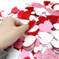mufanyu 256 Pcs Valentines Day Crafts Gifts Set with 100 Heart Doilies, 2 Bags Foam Heart Stickers for Valentines Day Wedding Party Decor DIY