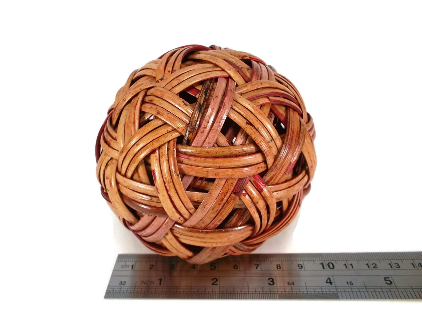 perfect2desire Rattan Ball Small Handmade Sepak Takraw Sport Kick Ball Rattan 4 Inches