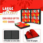 Trading Card Binder 4 Pocket,Card Binder 400 Pockets,Card Book Holder Cards with 50 Removable Sleeves,3-Ring Zip Design Collectible Trading Card