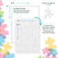 Hygloss 24 Blank Jigsaw Puzzles - 4 x 5.5 Inch, 16 Pieces Each - DYI party invites, Perfect for Decorating, Kids' Activities, Arts & Crafts or Party
