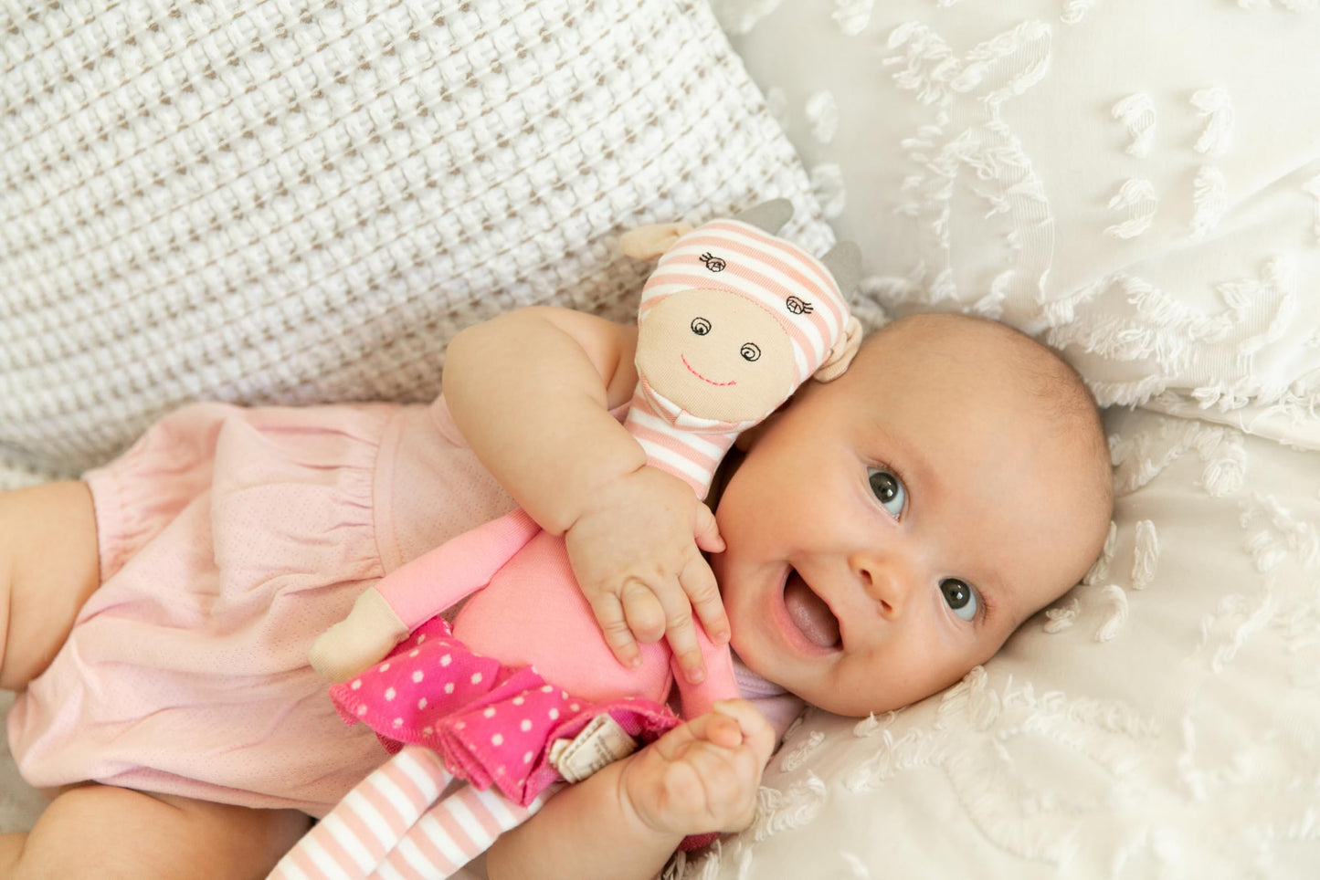 Apple Park Organic Farm Buddies - Georgia Giraffe Plush Baby Toy for Newborns, Infants, Toddlers - Hypoallergenic, 100% Organic Cotton