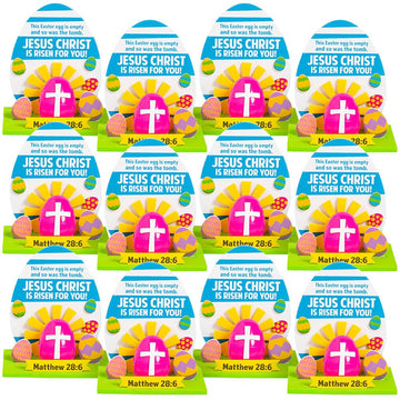 Fun Express 3D Empty Tomb Easter Egg CK - Craft Kits - 12 Pieces