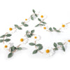 Wool Felt Daisy Chain Banner Garland - Daisy 1st Birthday Decorations,Daisy Themed Party Decorations,Nursery Wedding Decoration,White Wool Felt Daisy