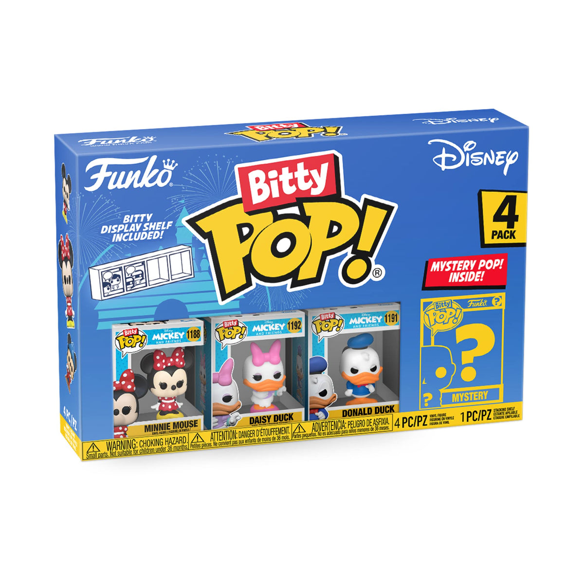 Funko Bitty POP! 4 Pack: Disney - Minnie Mouse, Daisy Duck, Donald Duck