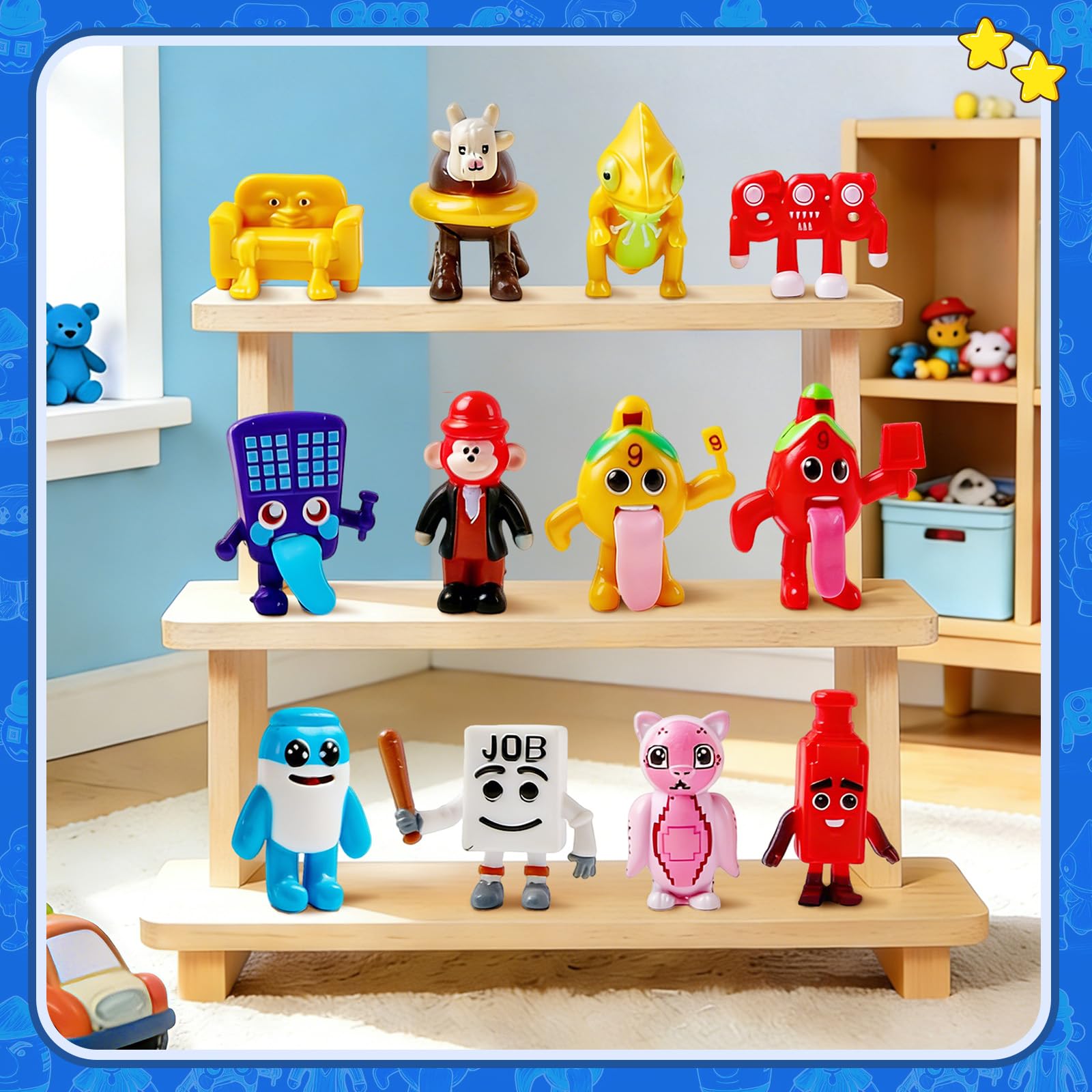 HANJIEJIE 24Pcs Steal a Brainrot Toys Action Figure Set, Steal a Brainrots 67 Los Tralaleritos Toy Figures, Collectible Brain-Rot Toy Gift for Fans