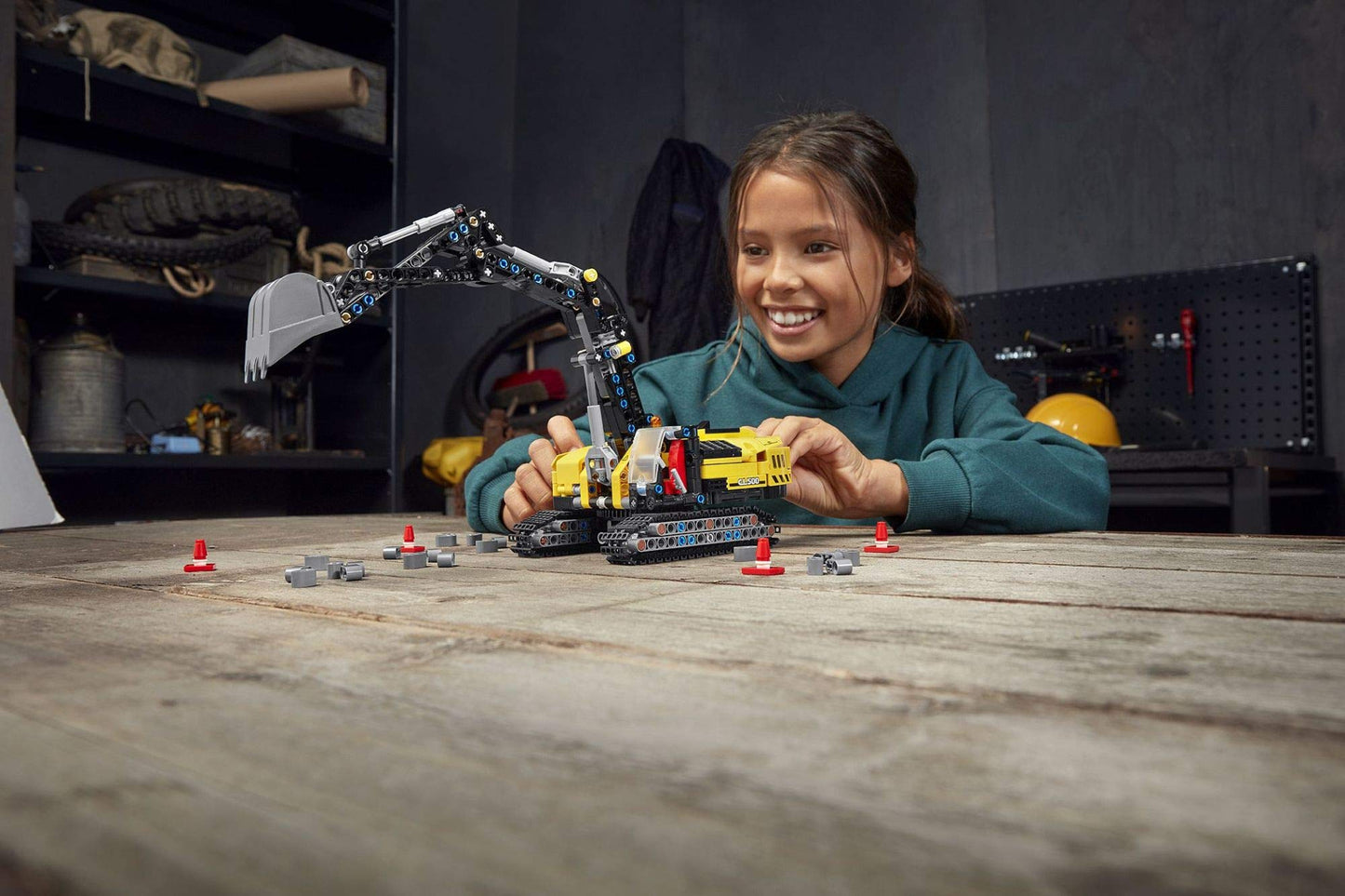 LEGO Technic Heavy-Duty Excavator 42121 Toy Building Kit; A Cool Birthday or Anytime Gift for Kids Who Enjoy Construction Toys; The 2-in-1 Design