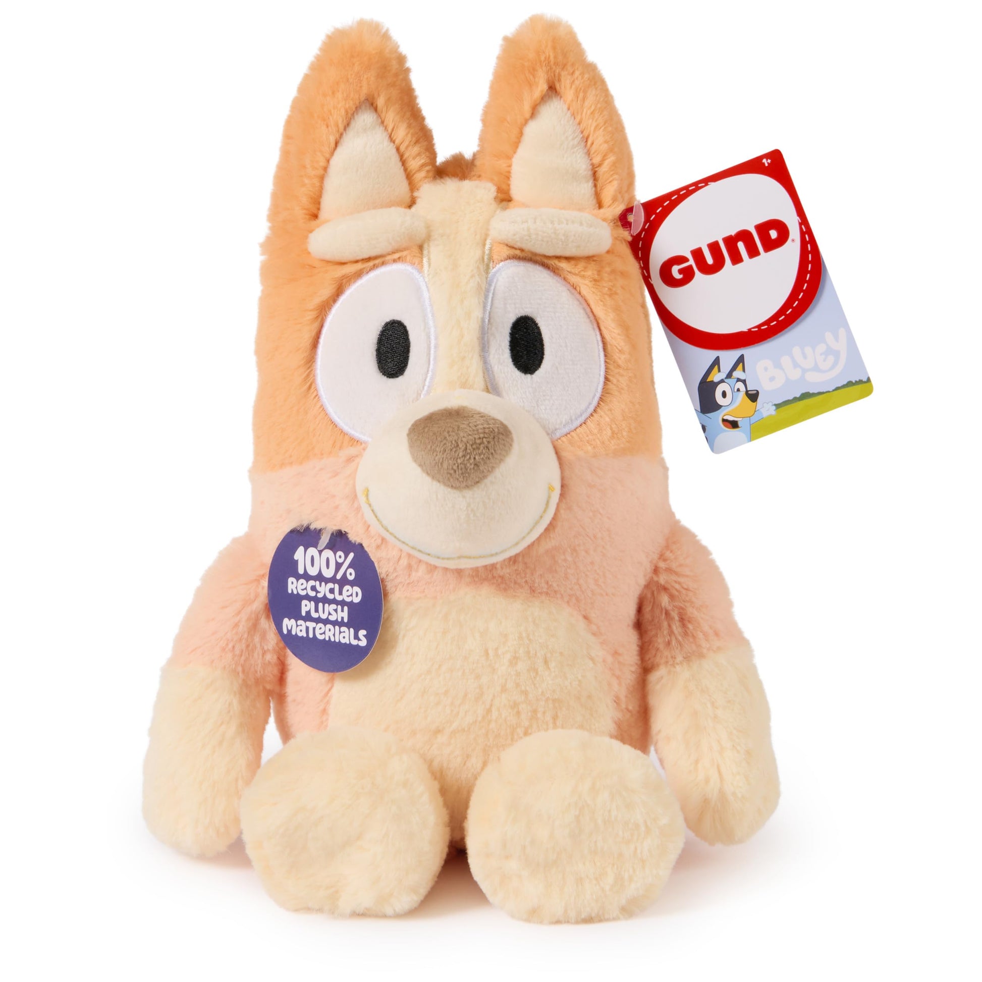 GUND Bluey Sustainably Soft Bingo 13-Inch Plush Toy, Ages 0+