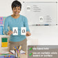 Attractivia Magnetic Big Alphabet ABC Flash Cards - 52 Sturdy Uppercase & Lowercase Large Letters, Black - for Classroom Teachers, Homeschool, ESL