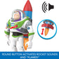 Mattel Disney and Pixar Toy Story Talking Action Figure, Rocket Rescue Buzz Lightyear with 20+ Sounds & Phrases & Moving Helmet Visor, 12-inch Scale