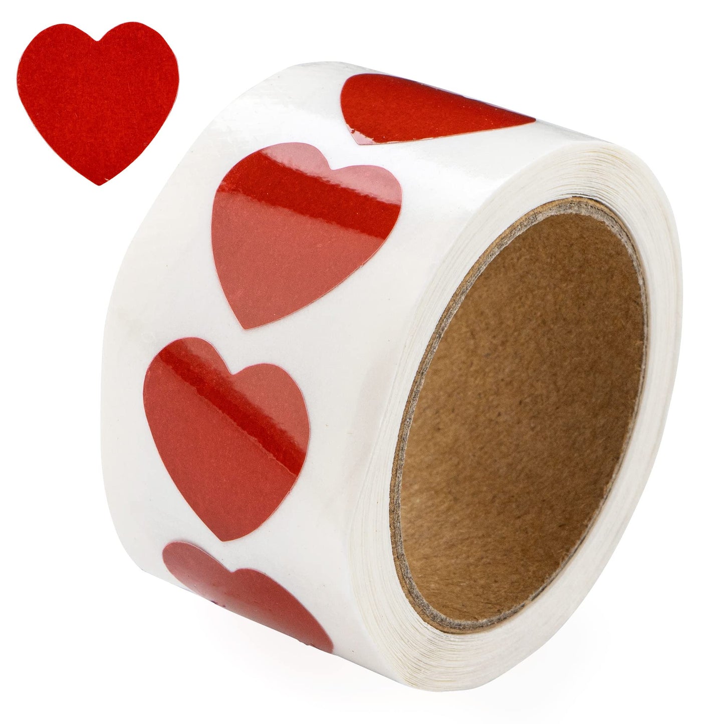 250 Small Red Heart Shaped Stickers - Valentine's Day - Stickers & Decorations, Heart Disease Awareness