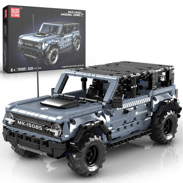 Mould King 15085 Off-Road Vehicle Building Sets, Pull Back & Launch Car Building Blocks Kit, Collectible Car Model Toy for Adults Teens 12+ (828