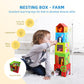 OOOK Montessori Toys for 1 Year Old, 7 in 1 Learning Educational Kit with Sensory Bin,Nesting Box, 3 in 1 Educational Box,Pounding Bench and Baby