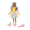 Barbie A Touch of Magic Fashion Doll, Teresa with Fantasy Outfit & Colorful Hair with Comb & Pet Accessories