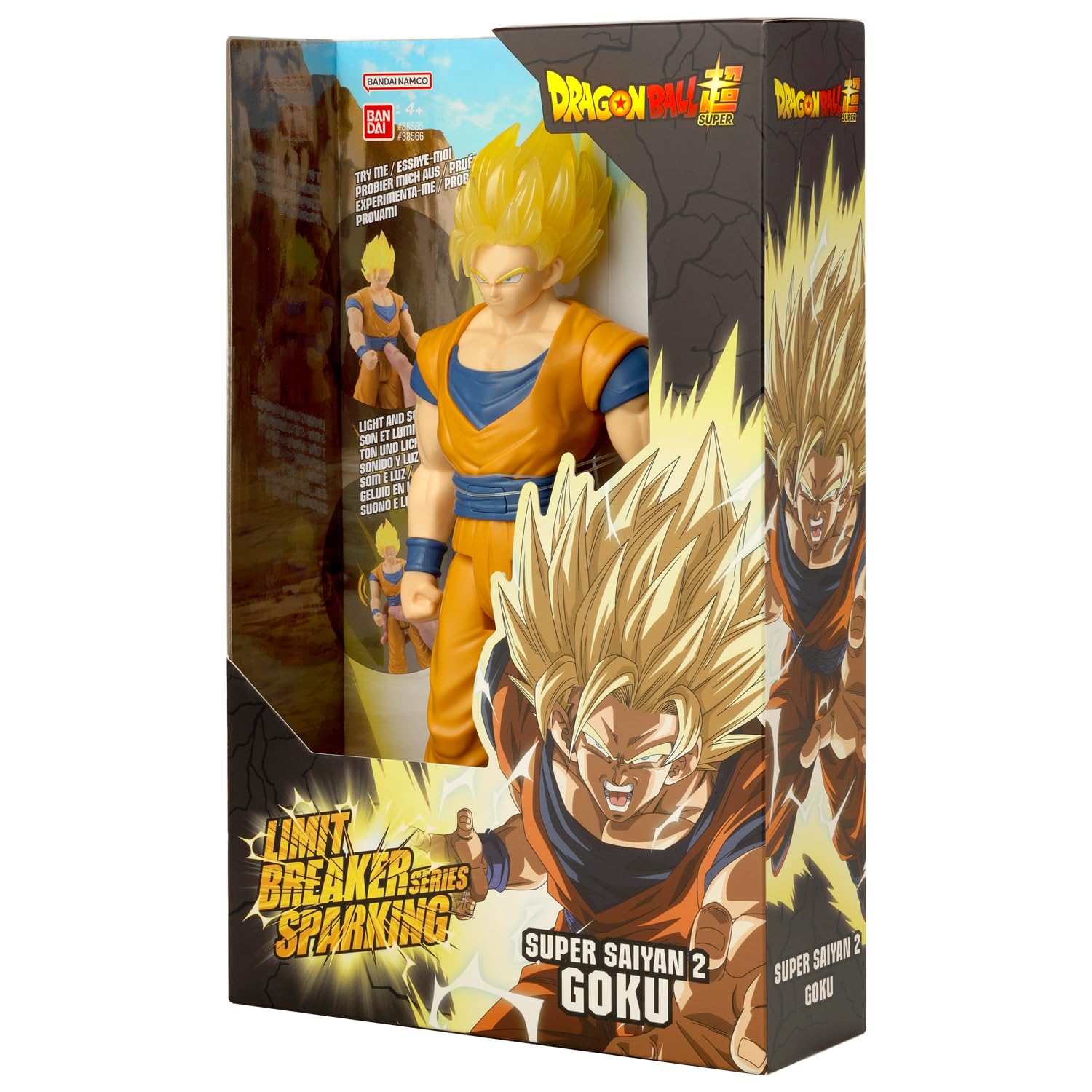 Limit Breaker Series Sparking - Dragon Ball - Super Saiyan 2 Goku, 12" Action Figure