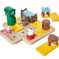 SmartGames Hide and Goat Seek - Shape-Matching Logic Puzzle with Storybook | Help 7 Goats Outsmart the Wolf | 48 Challenges | Ages 3-7