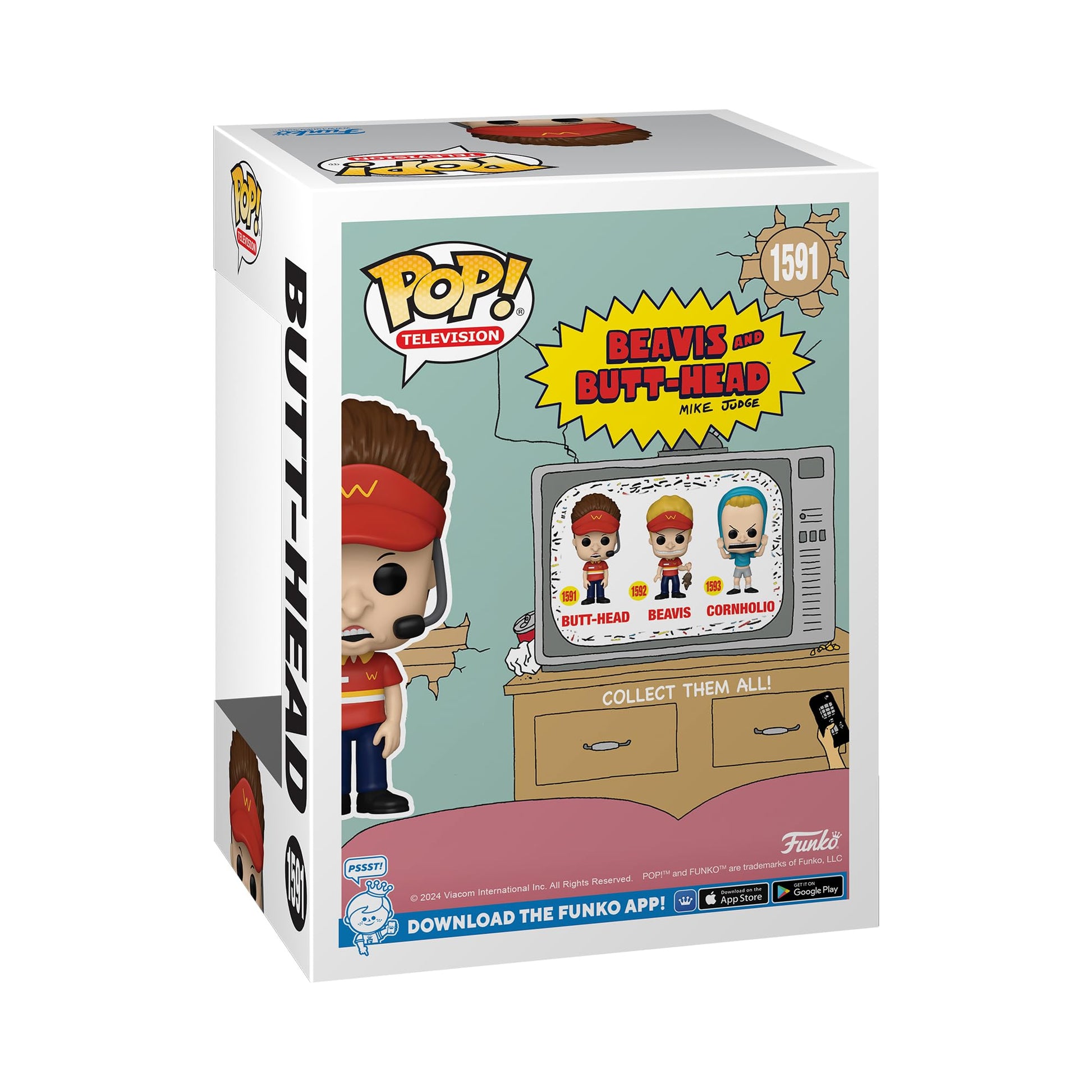Funko POP TV: Beavis & Butt-Head - Butt-Head - Beavis and Butthead - Collectable Vinyl Figure - Gift Idea - Official Merchandise - for Kids & Adults