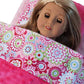 18" Doll Mattress & Bedding Set, Pink Floral