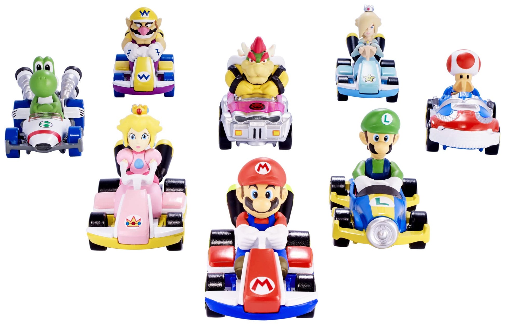 Hot Wheels GBG31 Mario Kart 1:64 Die-Cast Bowser with Badwagon Vehicle,Multicolour
