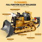 KIDMARKT Remote Control Bulldozer Toys for Boys, Remote Control Bulldozer with Metal Dozer Blade, Toys for Boys 3-5 4-7 8-12 Year Old Kids Christmas