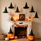 KSPOWWIN 12PCS Halloween Witch Hats Witch Costume Accessory, Black Witch Hat for Halloween Party Decoration