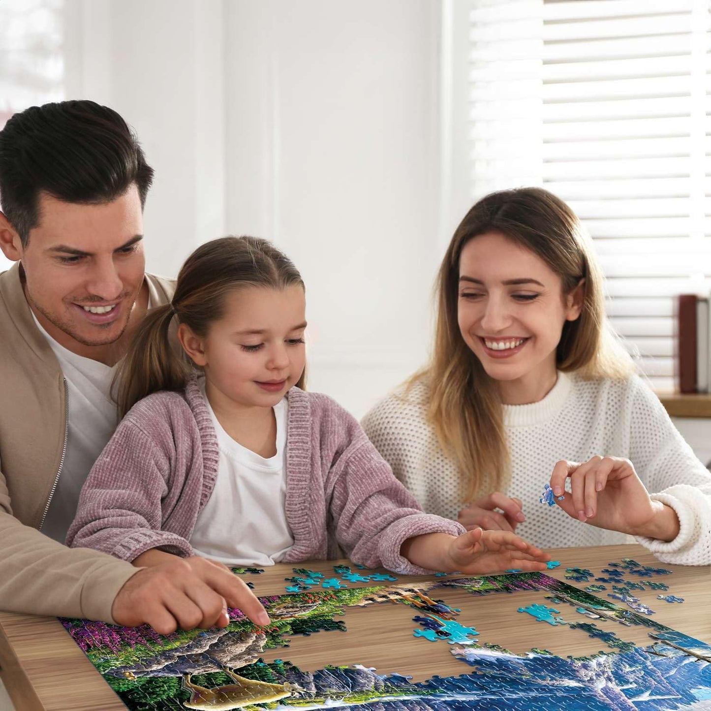 Boardwalk Glacier 500 Piece Jigsaw Puzzle Scenic Wildlife Montana Puzzles with Premium Box, Gift for Adults and Family 16"x20"