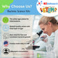 EZ BioResearch Bacteria Science Kit (IV) (Gift Pack): Prepoured LB-Agar Plates and Cotton Swabs. Exclusive Free Science Fair Project E-Book Packed