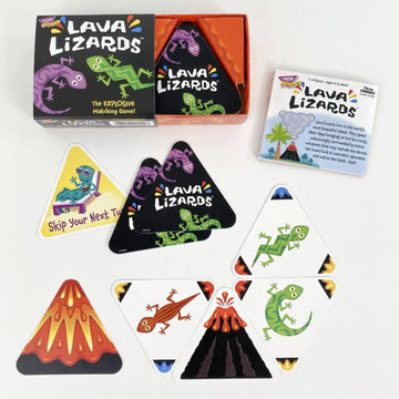 TREND enterprises Lava Lizards Three Corner Strategy Game Family-Friendly Card Games