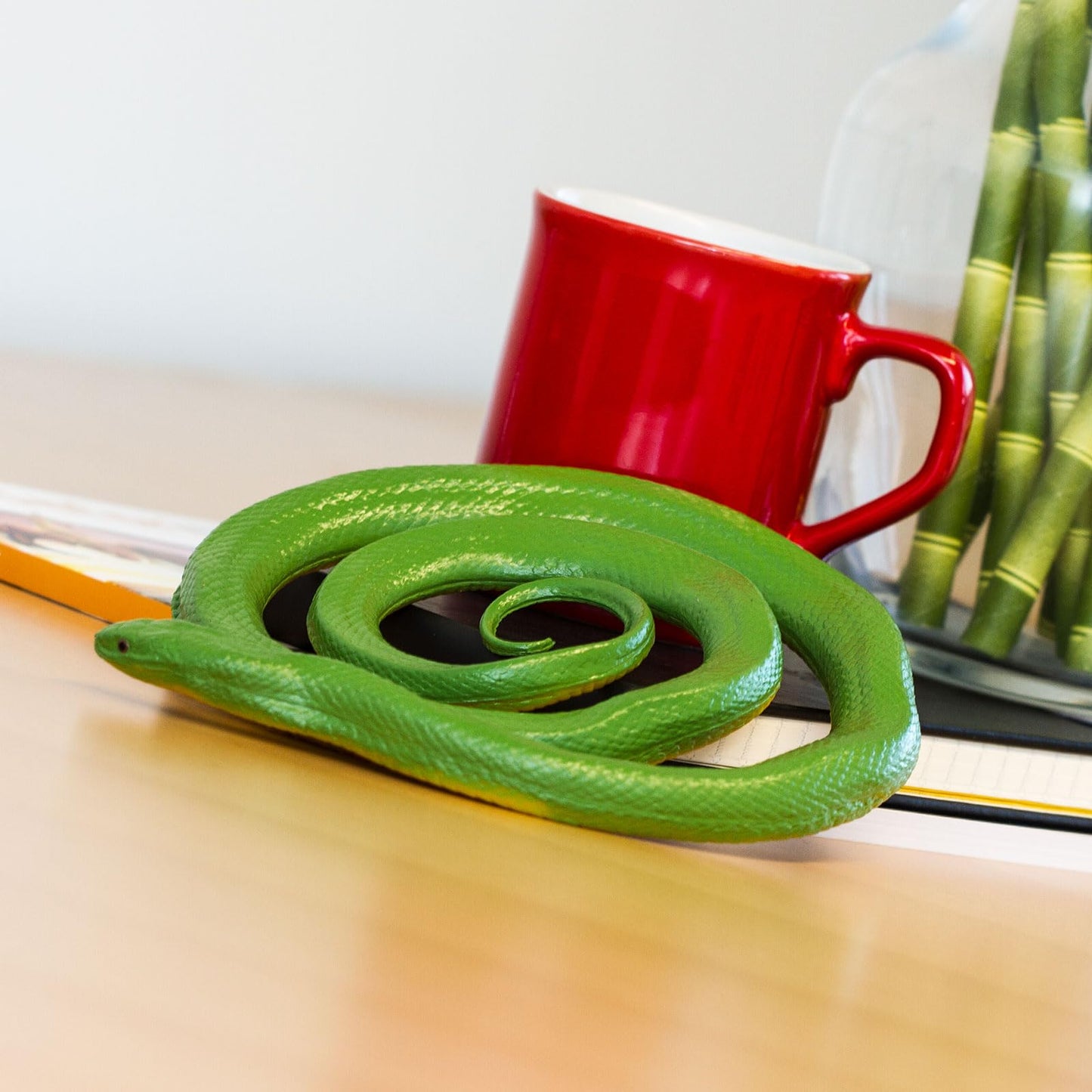 Safari Ltd. Rough Green Snake Figurine - Detailed 36" Plastic Model Figure - Fun Educational Play Toy for Boys, Girls & Kids Ages 3+