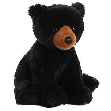 Aurora® Cuddly Black Bear Stuffed Animal - Cozy Comfort - Endless Snuggles - Black 14 Inches