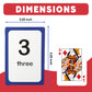 The Fidget Game Counting and Numbers Flash Cards for Ages 3 to 7 Facts 1-20