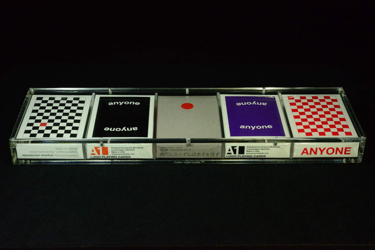 Carat X5 Card Case for Playing Card Decks - Strong Clear Acrylic & Magnetic Seal