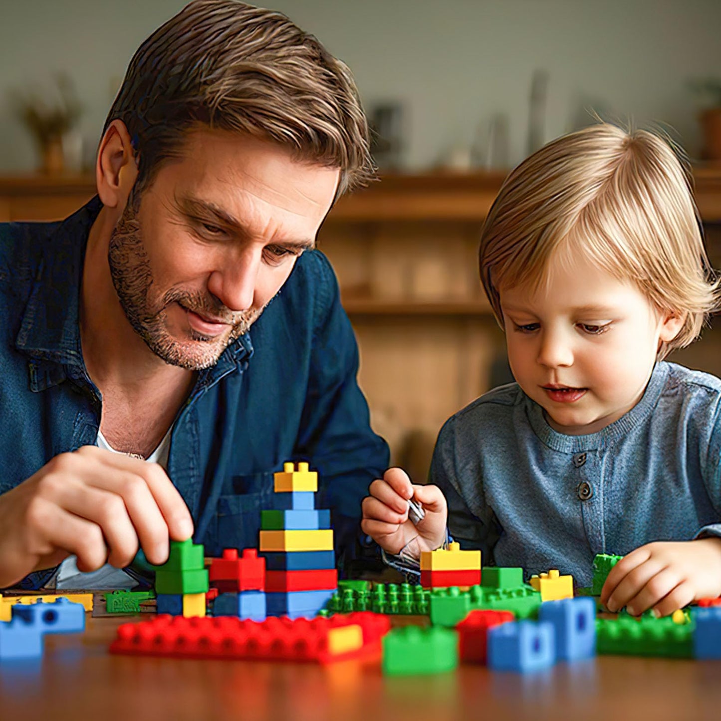 3 otters 1000 PCS Building Blocks, Building Toys for Kids Classic Construction Toy Set, Creative Compatible with Major Brands Holiday Classroom Gifts