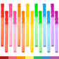 Big Bubble Wand Set, 14 Count 7 Color Outdoor Party Favor Summer Yard Game