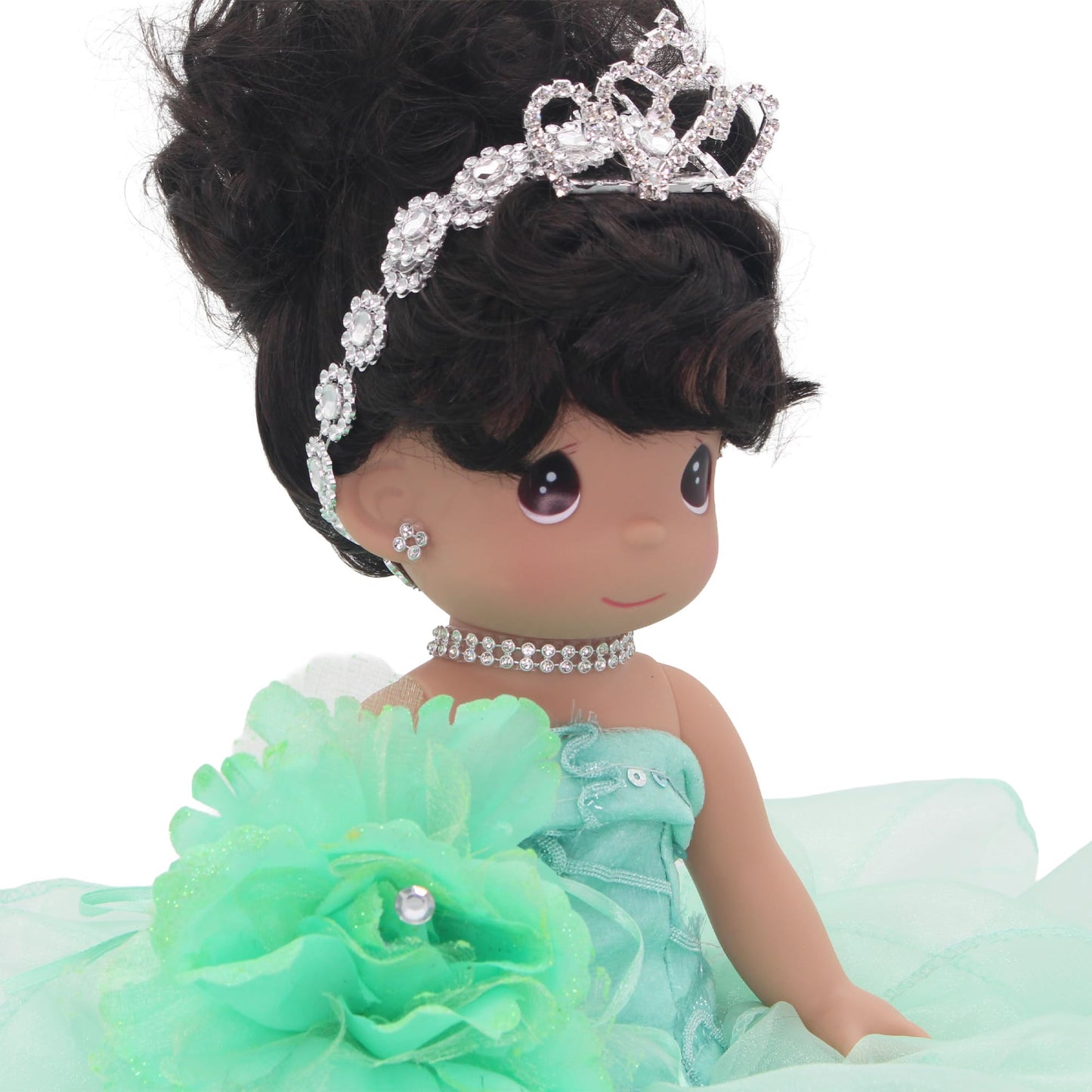KINNEX COLLECTIONS SINCE 1997 17" Quinceañera Centerpiece Doll - Ruffled Gown, Mis Quince Años Table Decoration & Keepsake ARC8421-25R (Mint)